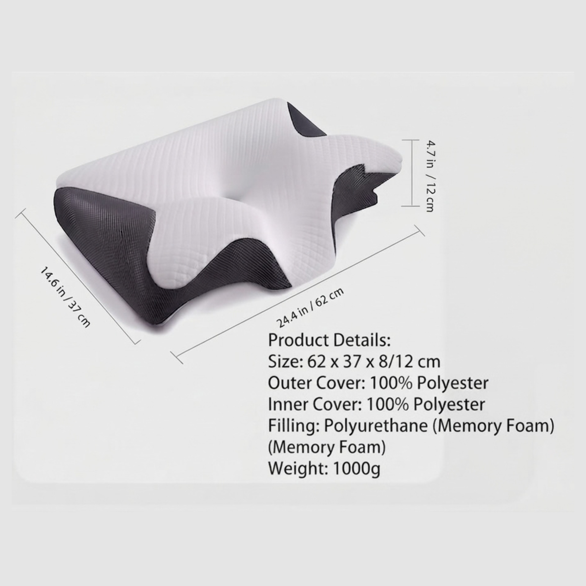 Ergonomic Memory Foam Pillow