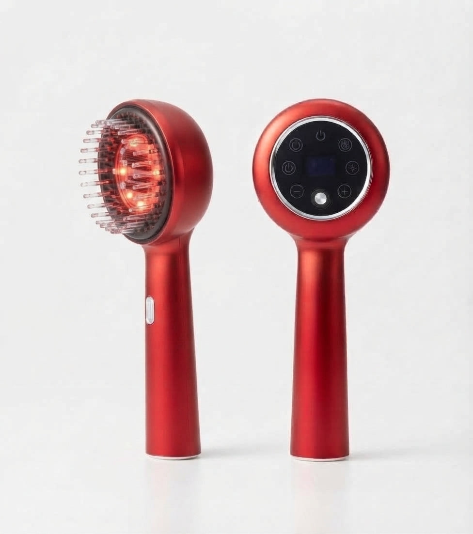 Red Light Scalp Massager with Serum Applicator